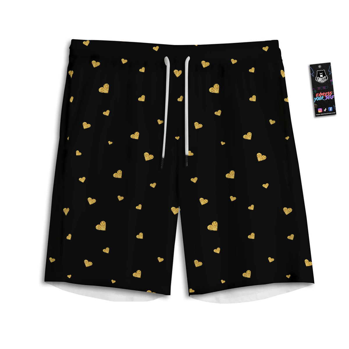 Hipster Chihuahua Print Pattern Men's Athletic Shorts