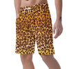 Gold Leopard Men's Shorts-grizzshop