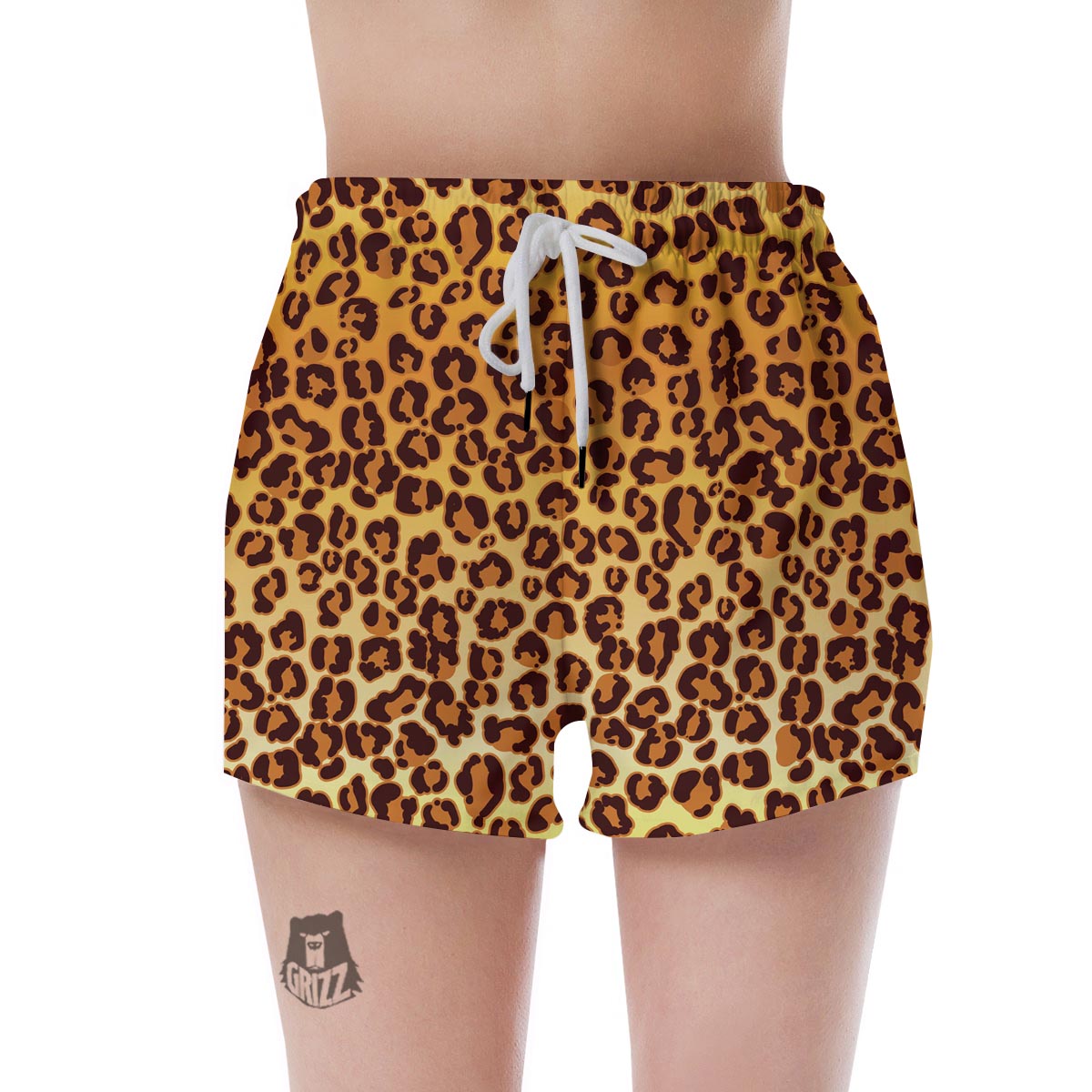 Gold Leopard Women's Shorts-grizzshop