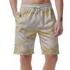 Gold Marble Men's Shorts-grizzshop