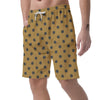 Gold Polka Dot Men's Shorts-grizzshop