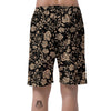 Gold Rose Floral Men's Shorts-grizzshop