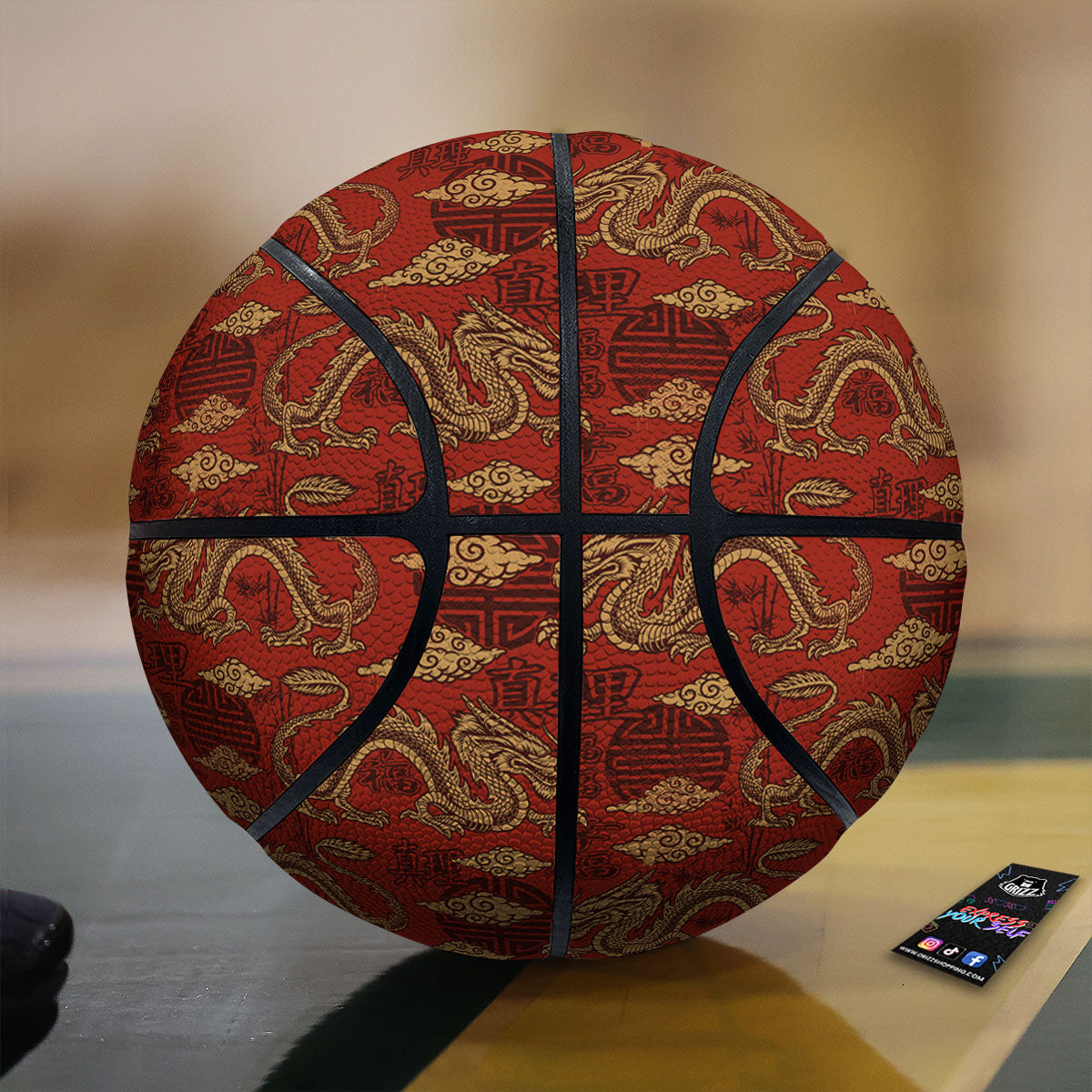 Hippie Elephant Indian Boho Print Basketball
