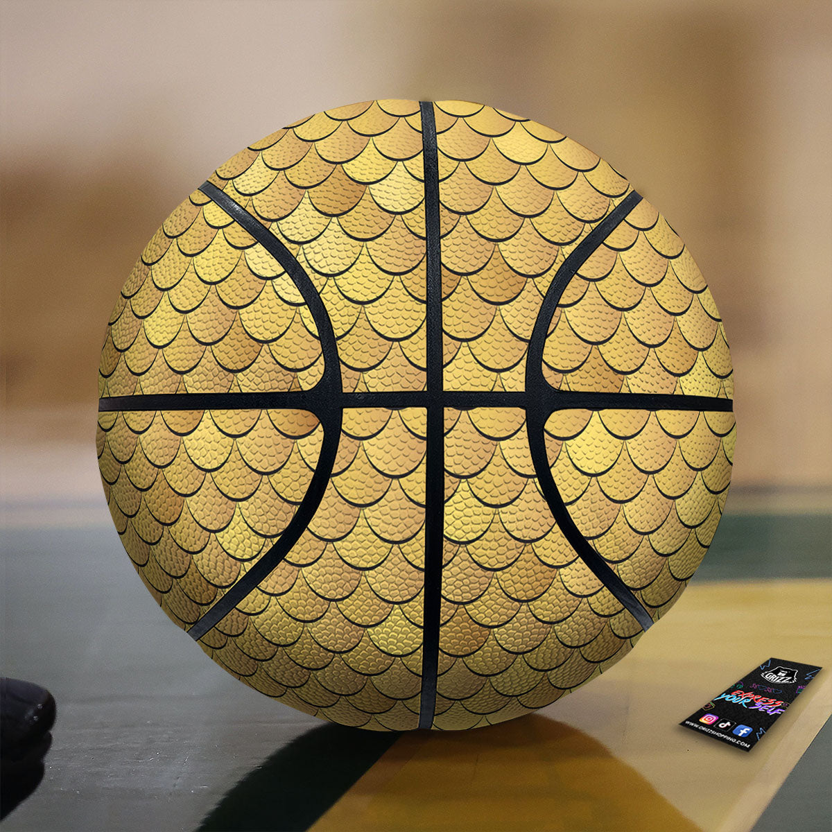 Gold Fish Scales  Print Basketball