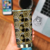 Golden Baroque And Black Houndstooth Print Pattern Tumbler-grizzshop