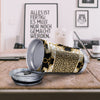 Golden Baroque And Leopard Print Tumbler-grizzshop