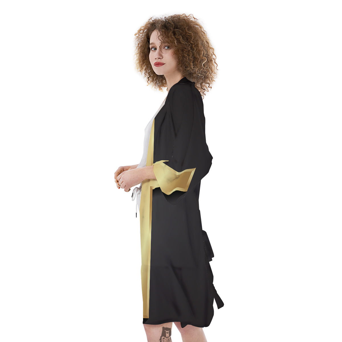 Golden Cross Classic Print Kimono-grizzshop