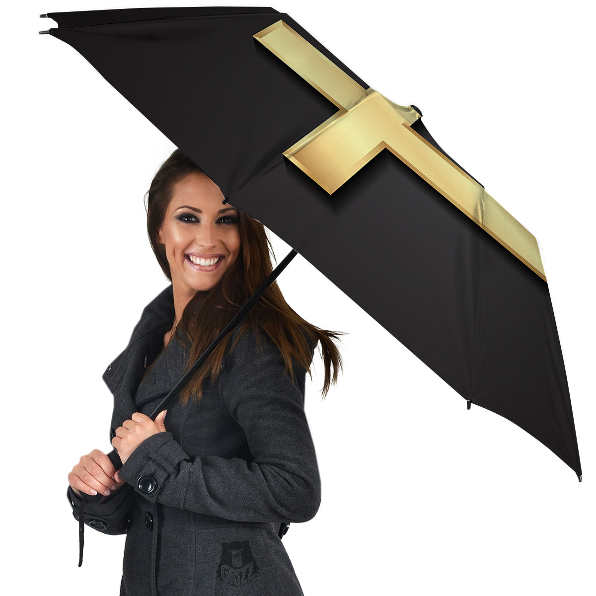 Golden Cross Classic Print Umbrella-grizzshop