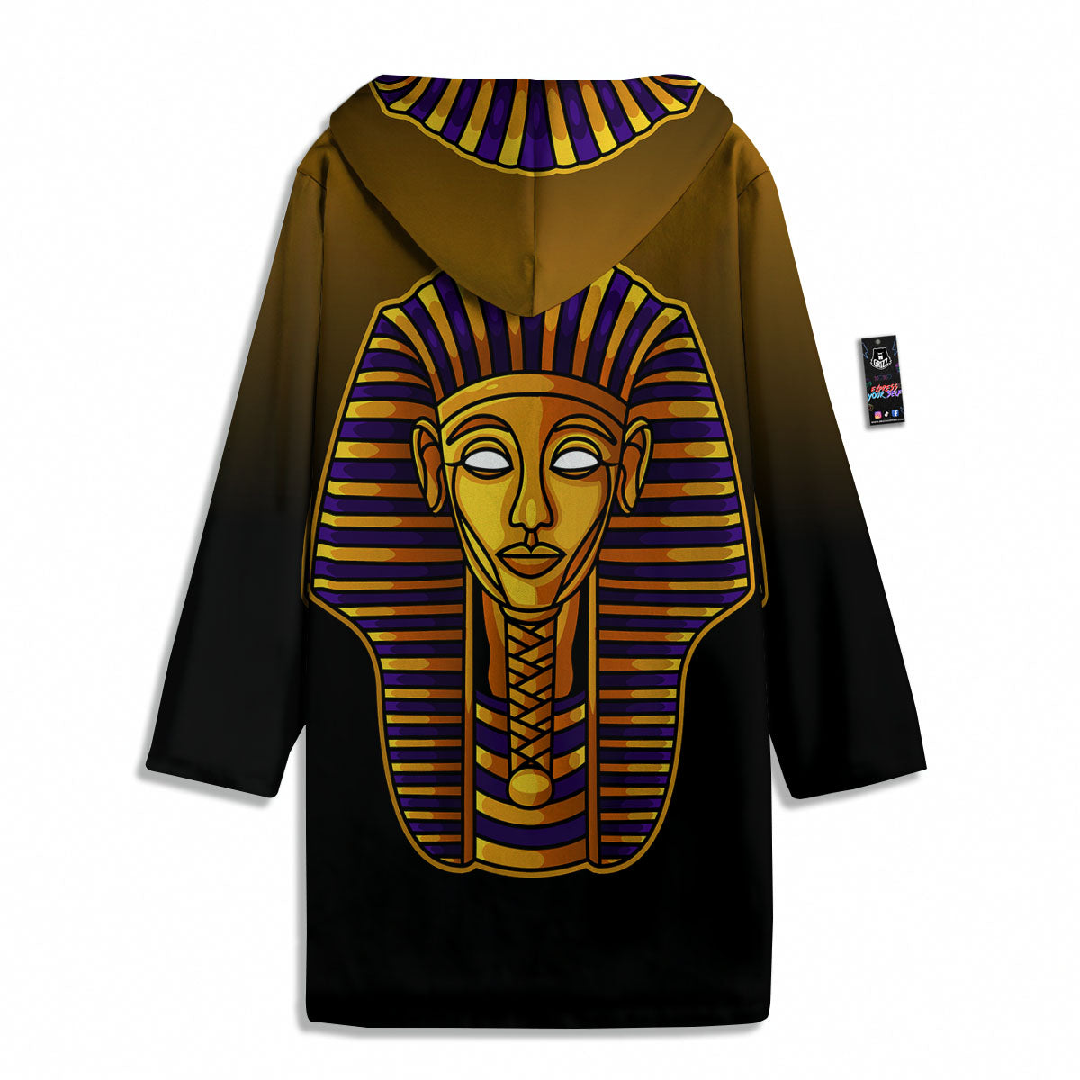 Golden Pharaoh Egyptian Print Men's Windbreaker Jacket-grizzshop