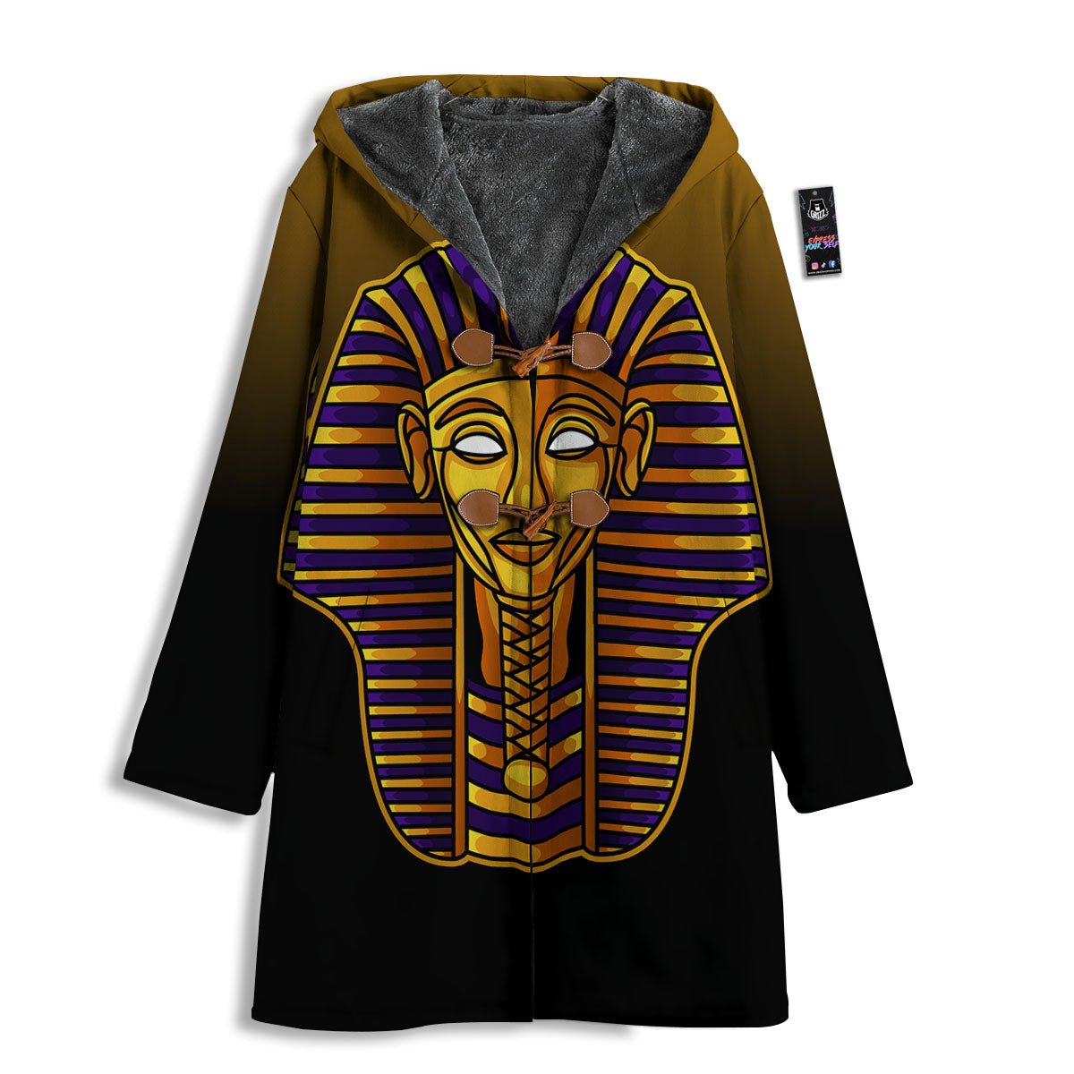 Golden Pharaoh Egyptian Print Men's Windbreaker Jacket-grizzshop