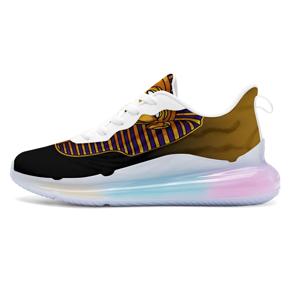 Golden Pharaoh Egyptian Print Running Sneakers-grizzshop
