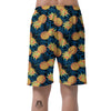 Golden Pineapple Edm Hawaiian Print Men's Shorts-grizzshop