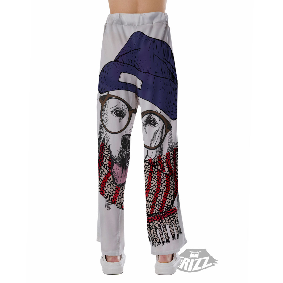 Golden Retriever Hipster Print Pajama Pants-grizzshop