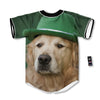 Golden Retriever Patrick's Day Print Baseball Jersey-grizzshop