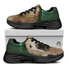 Golden Retriever Patrick's Day Print Black Chunky Shoes-grizzshop