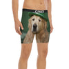 Golden Retriever Patrick's Day Print Boxer Briefs-grizzshop