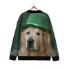 Golden Retriever Patrick's Day Print Cardigan-grizzshop