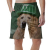 Golden Retriever Patrick's Day Print Men's Shorts-grizzshop