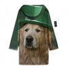 Golden Retriever Patrick's Day Print Men's Windbreaker Jacket-grizzshop