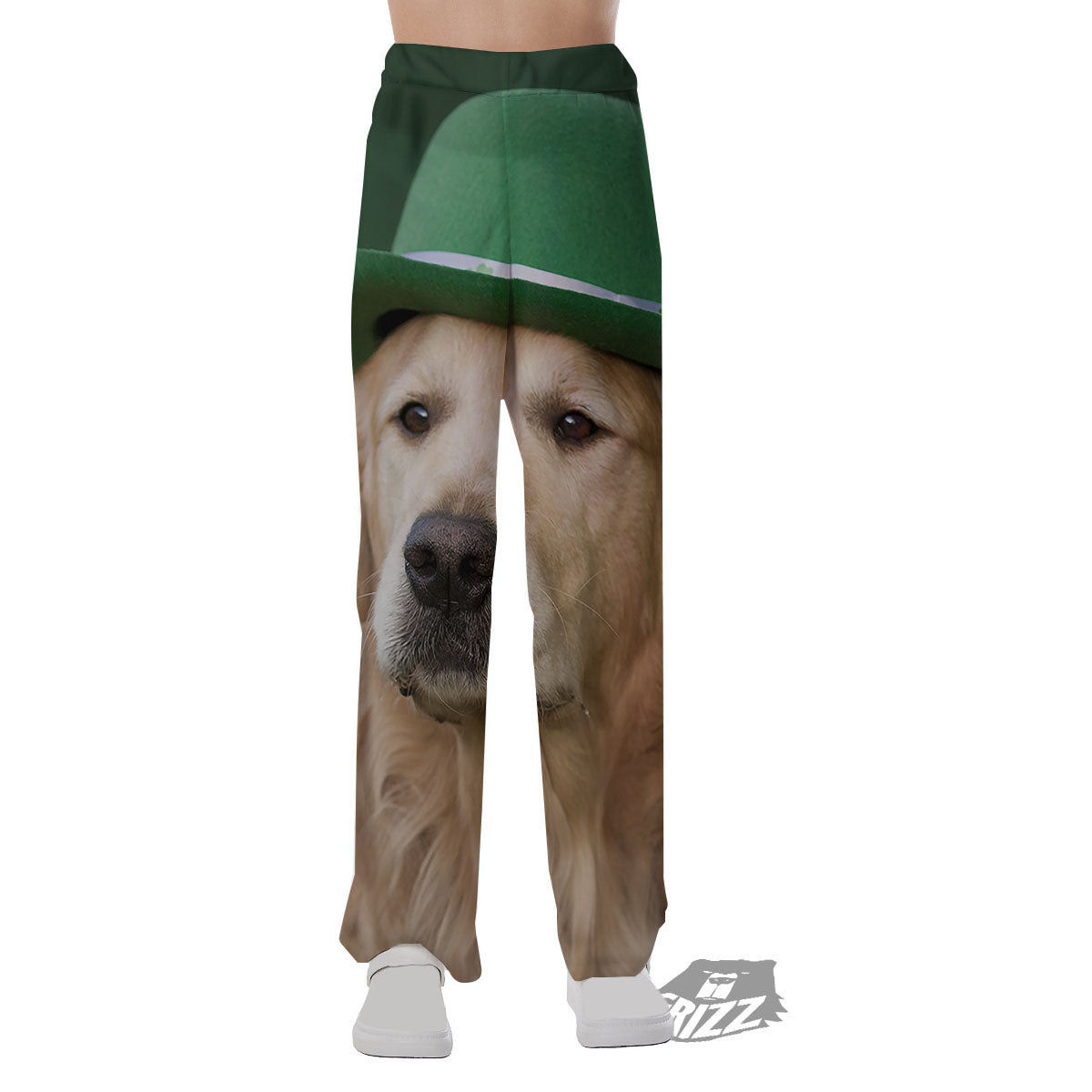 Golden Retriever Patrick's Day Print Pajama Pants-grizzshop