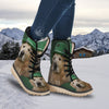 Golden Retriever Patrick's Day Print Snow Boots-grizzshop