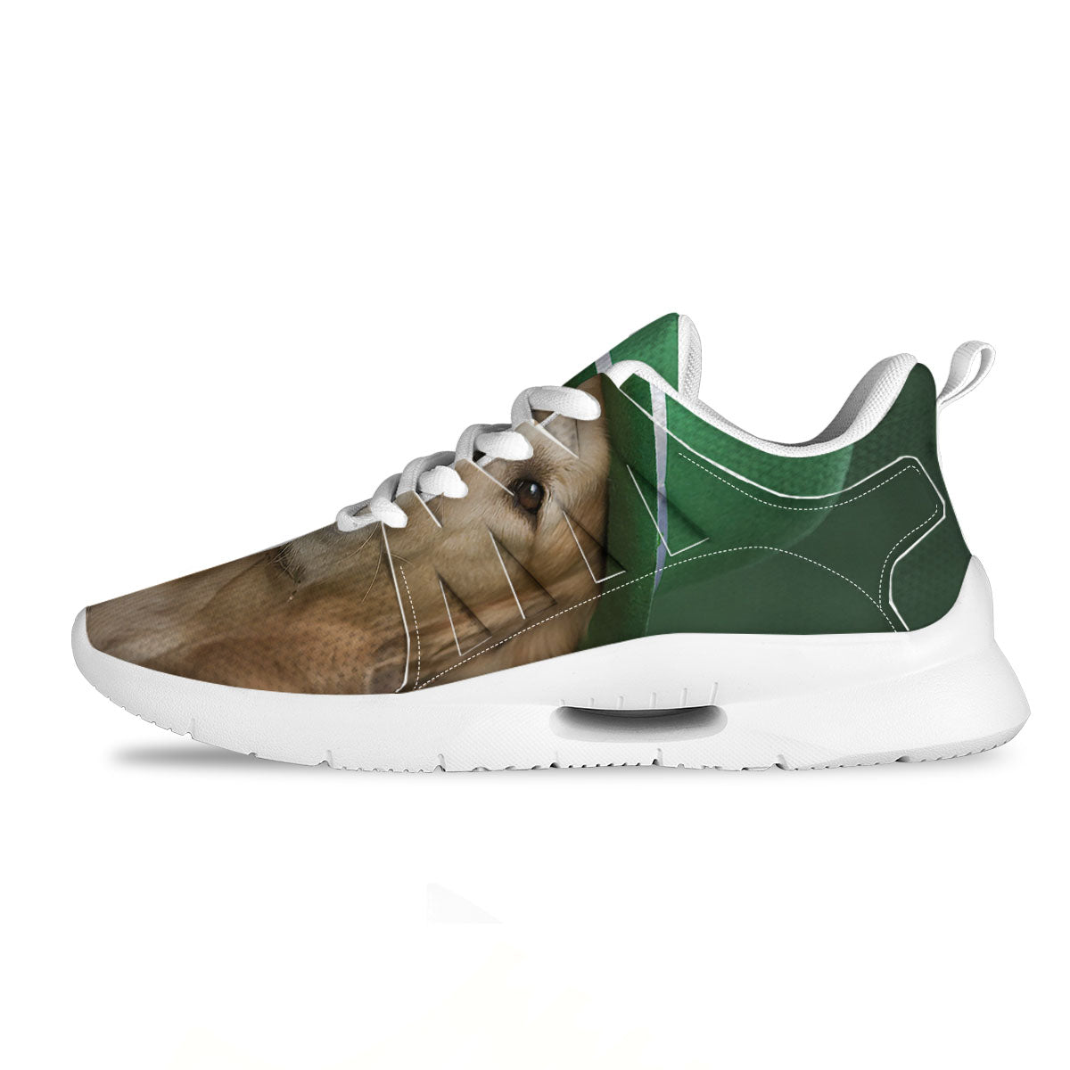 Golden Retriever Patrick's Day Print Tennis Shoes-grizzshop