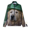 Golden Retriever Patrick's Day Print Track Jacket-grizzshop