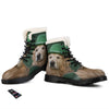 Golden Retriever Patrick's Day Print Winter Boots-grizzshop