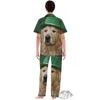 Golden Retriever Patrick's Day Print Women's Pajamas Set-grizzshop