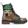 Golden Retriever Patrick's Day Print Work Boots-grizzshop