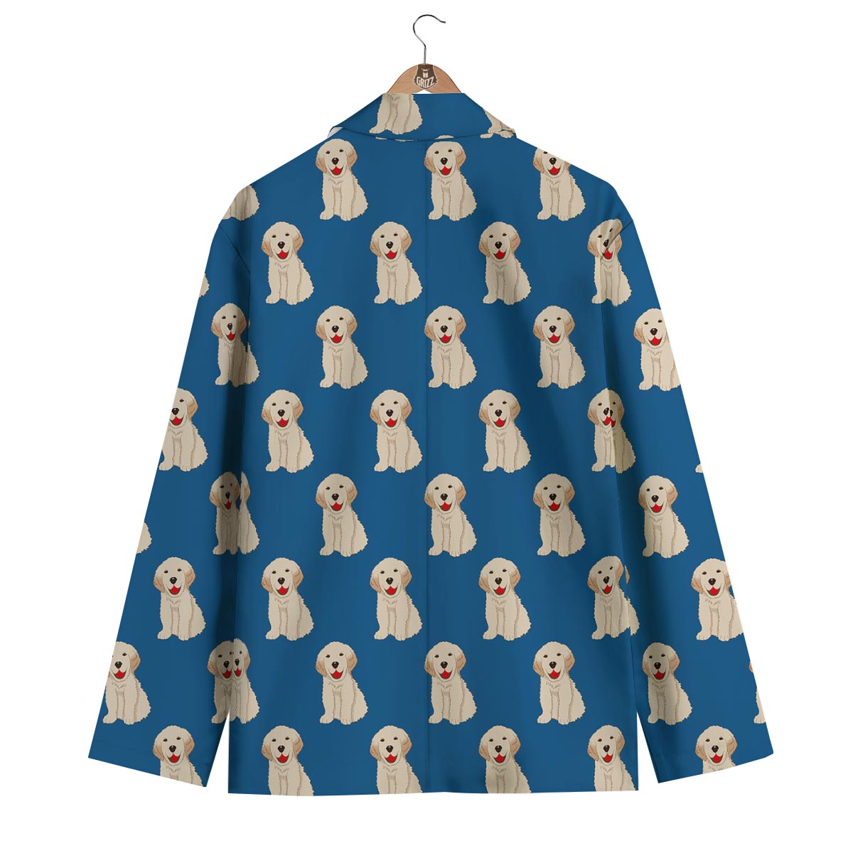 Golden Retriever Print Pattern Men's Blazer-grizzshop