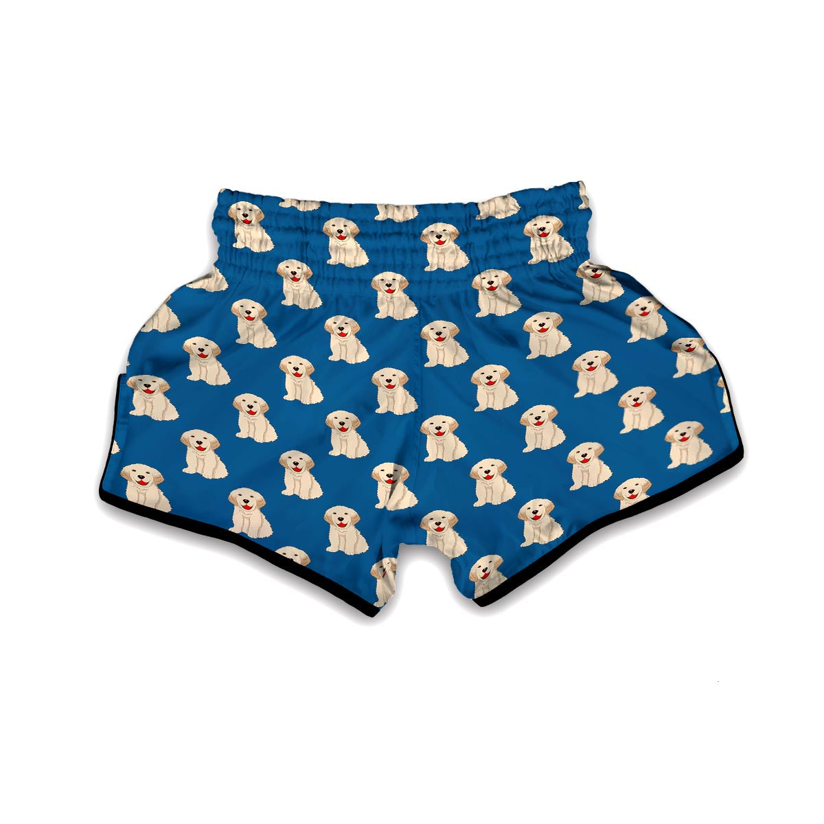 Golden Retriever Print Pattern Muay Thai Boxing Shorts-grizzshop