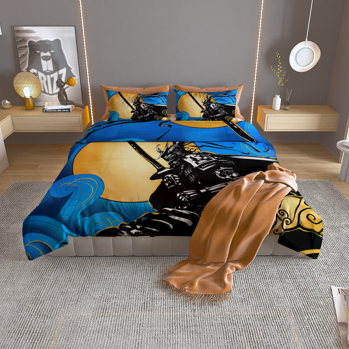 Gemini Cute Cartoon Print Pattern Duvet Cover Bedding Set