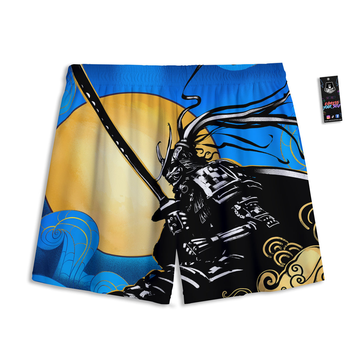 Gemini Cute Cartoon Print Pattern Mesh Shorts