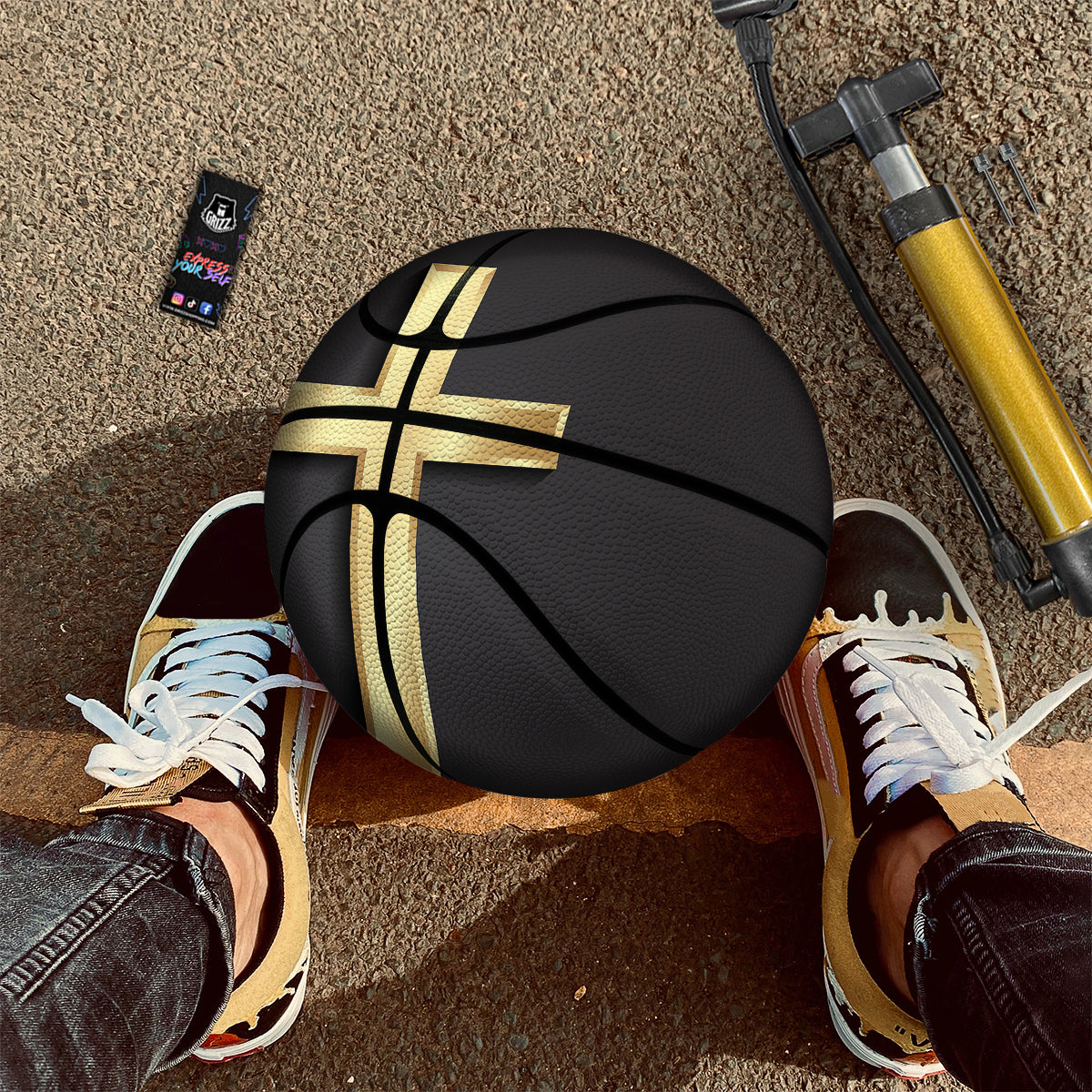 Golden Cross Classic Print Basketball