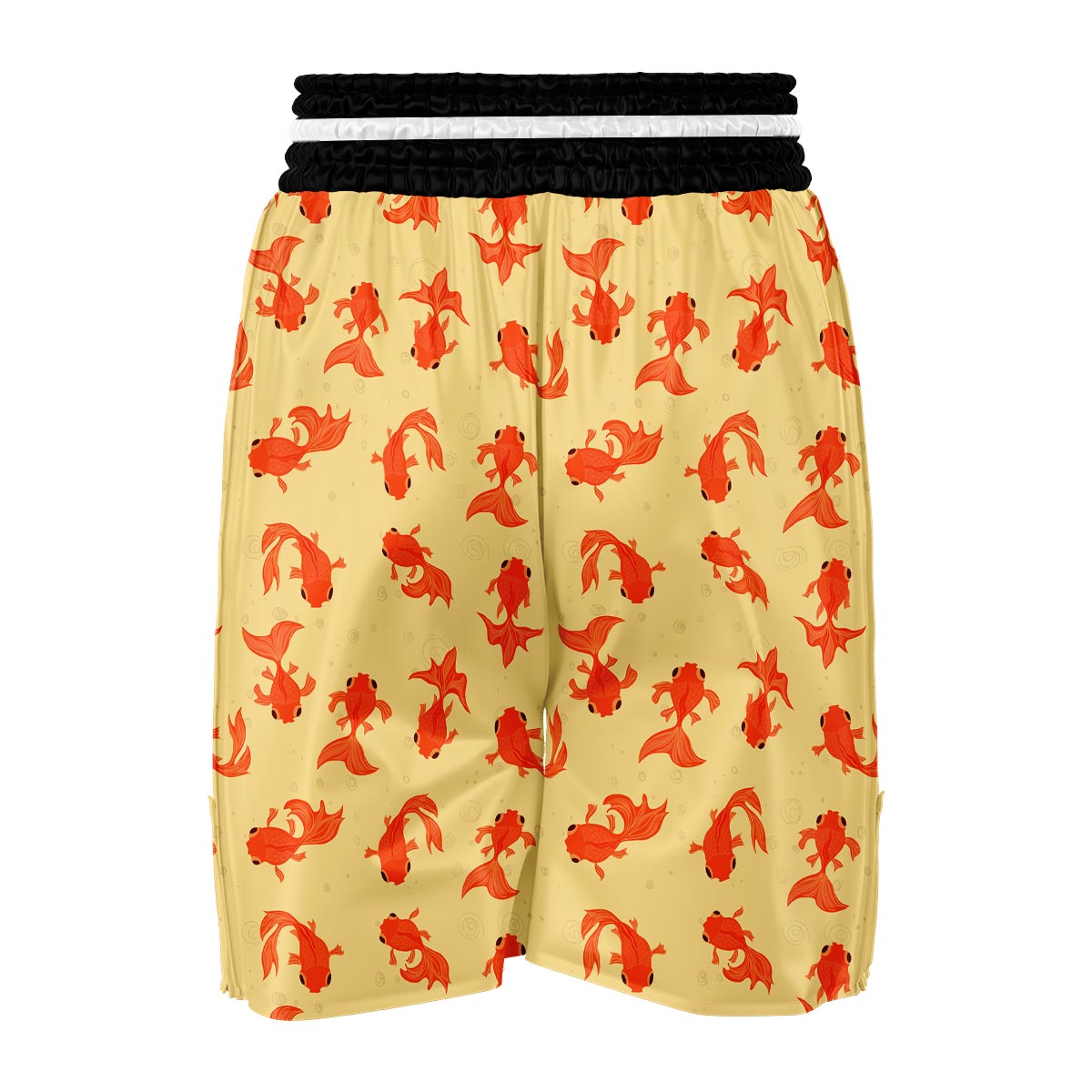 Goldfish Pattern Print Boxing Shorts-grizzshop