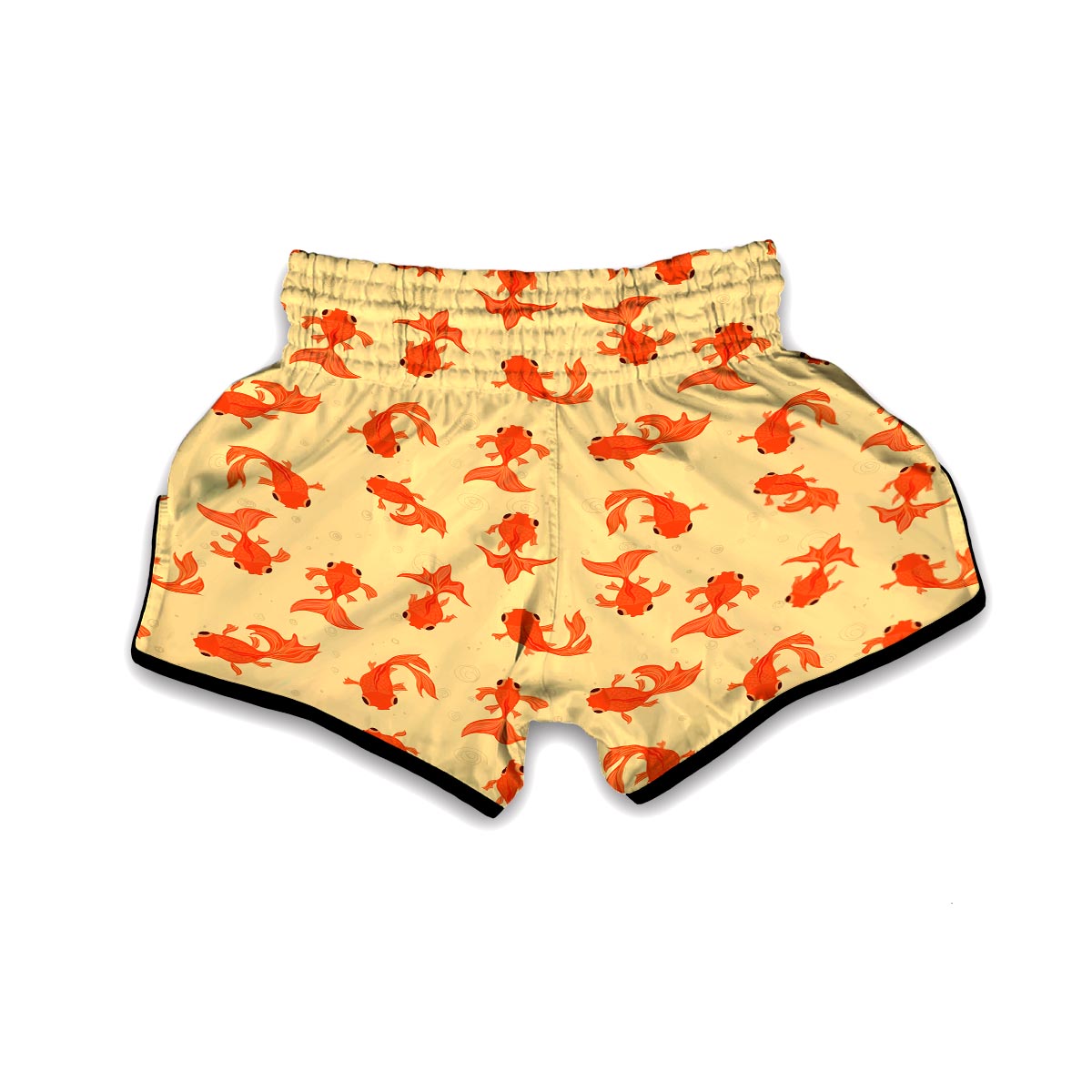 Goldfish Pattern Print Muay Thai Boxing Shorts-grizzshop
