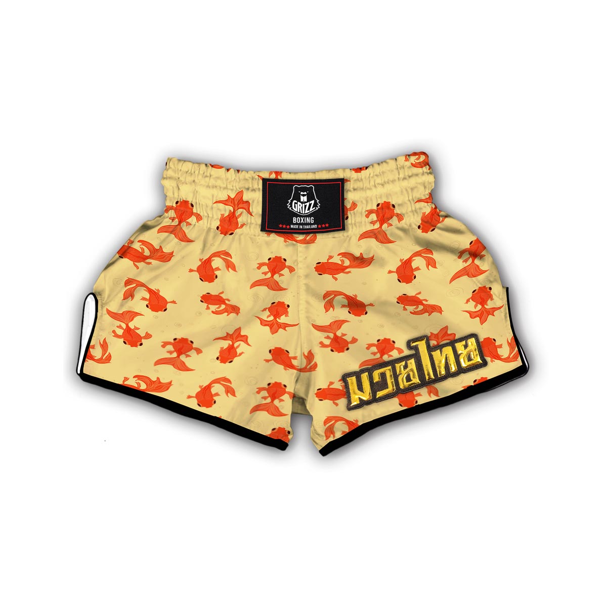 Goldfish Pattern Print Muay Thai Boxing Shorts-grizzshop