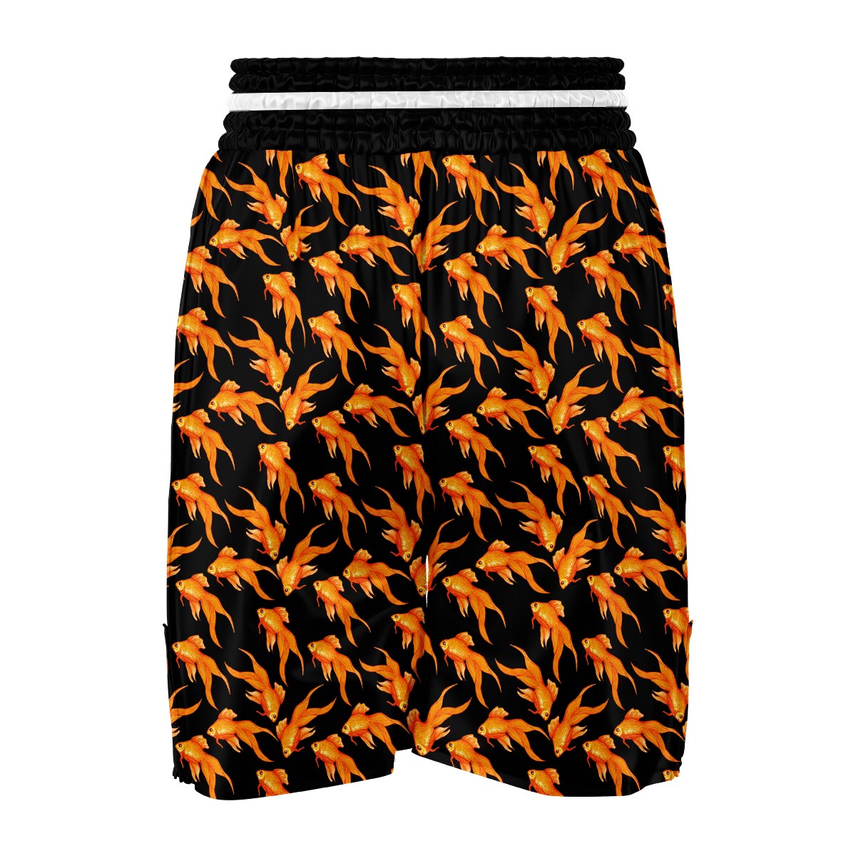 Goldfish Print Pattern Boxing Shorts-grizzshop