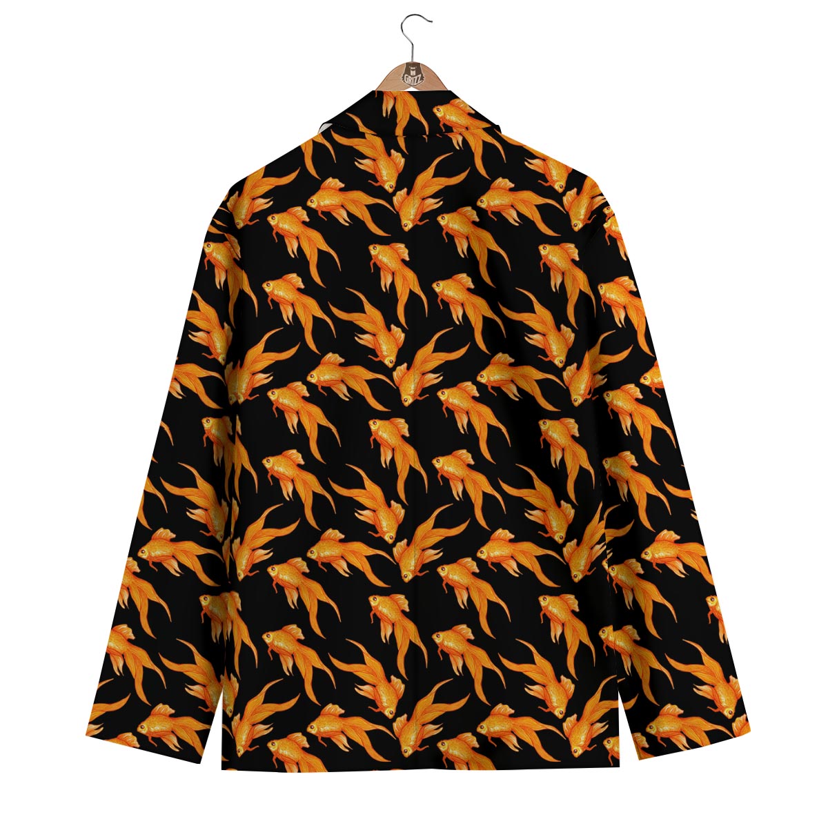 Goldfish Print Pattern Men's Blazer-grizzshop