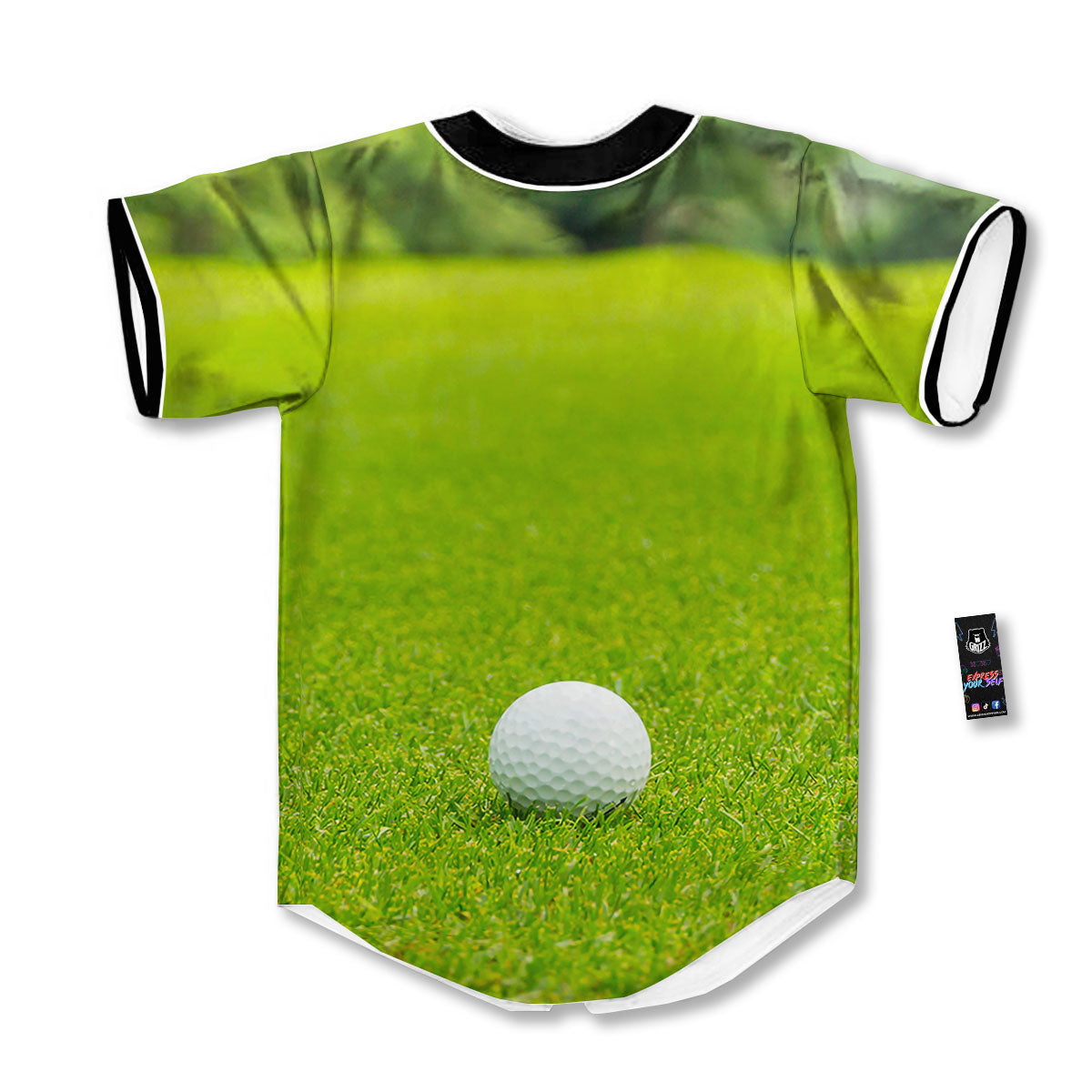 Golf Area Print Baseball Jersey-grizzshop