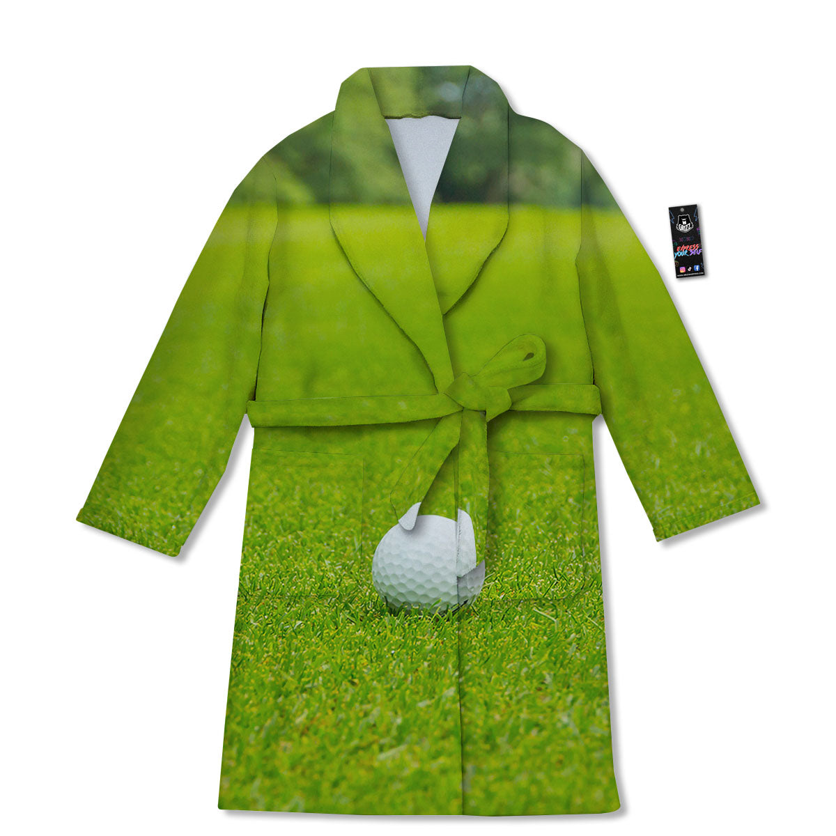 Golf Area Print Bathrobe-grizzshop