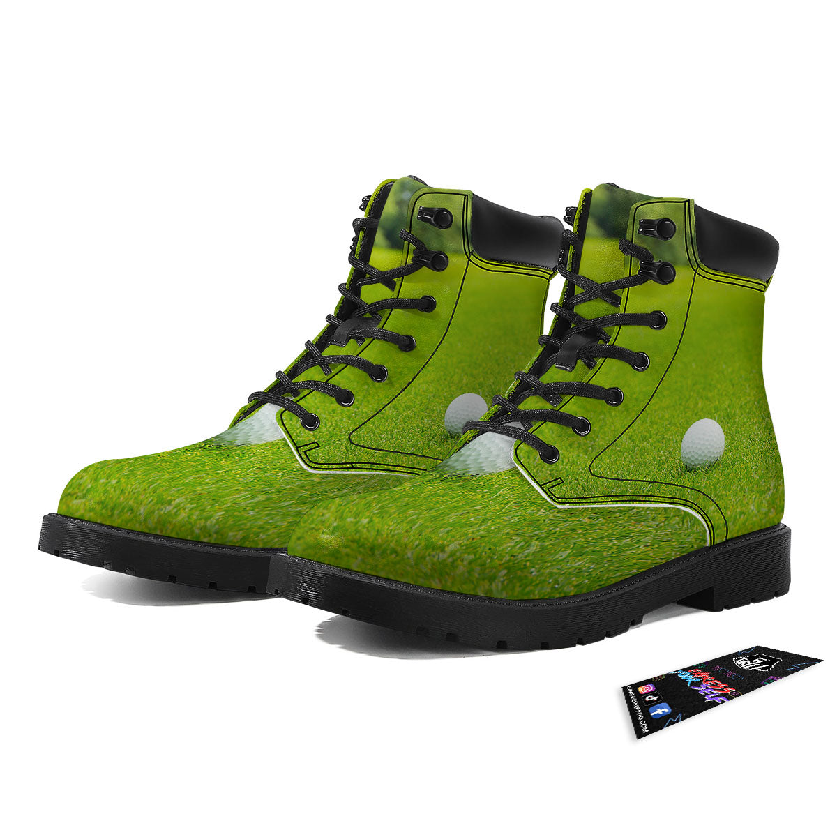 Golf Area Print Boots-grizzshop
