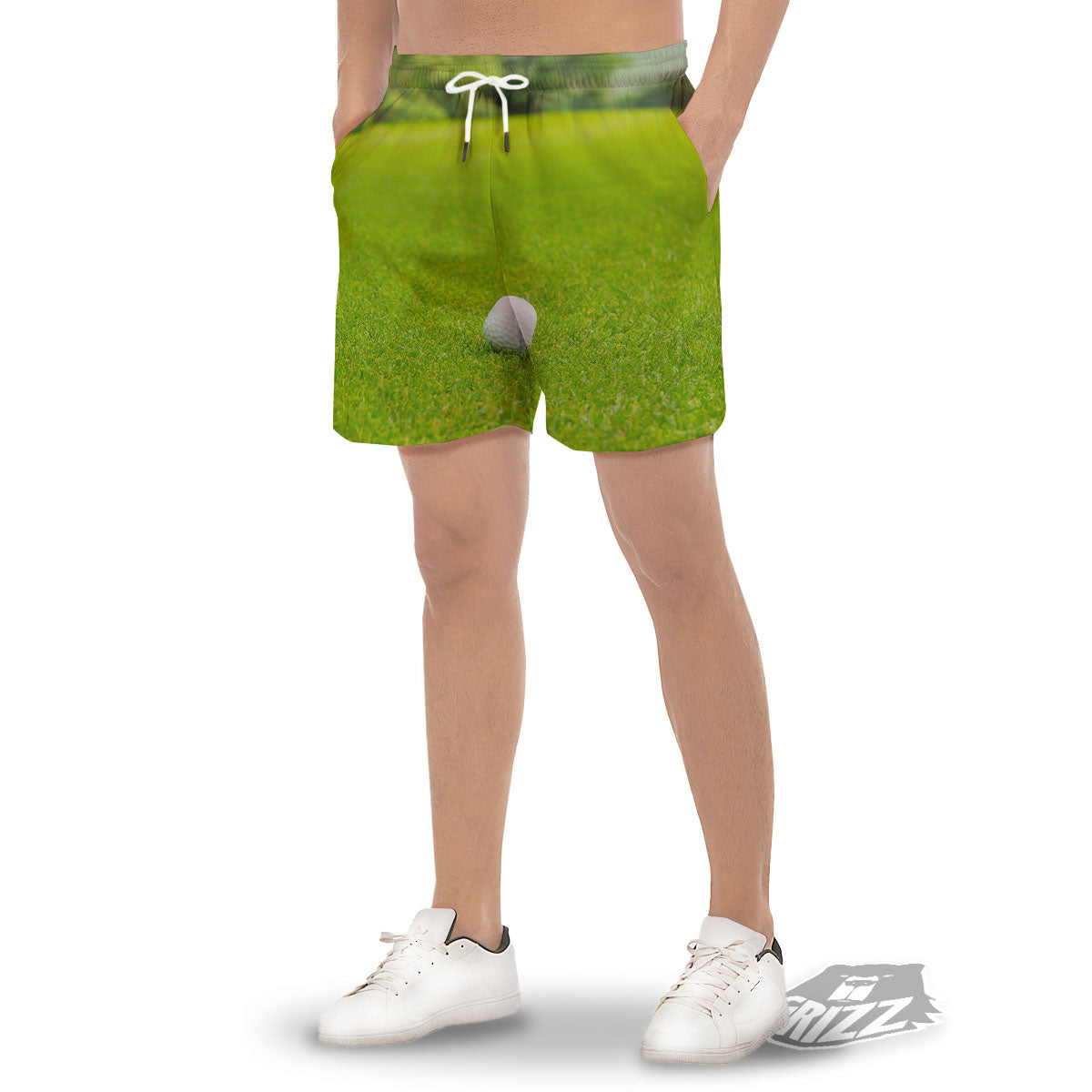 Golf Area Print Men's Gym Shorts-grizzshop