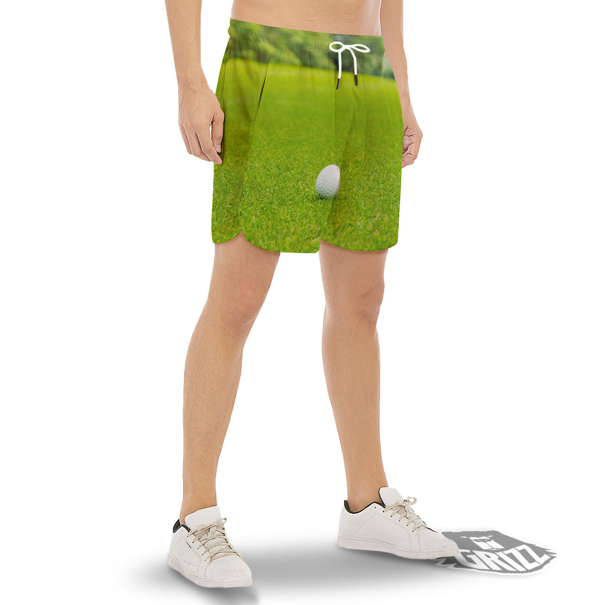 Golf Area Print Men's Gym Shorts-grizzshop