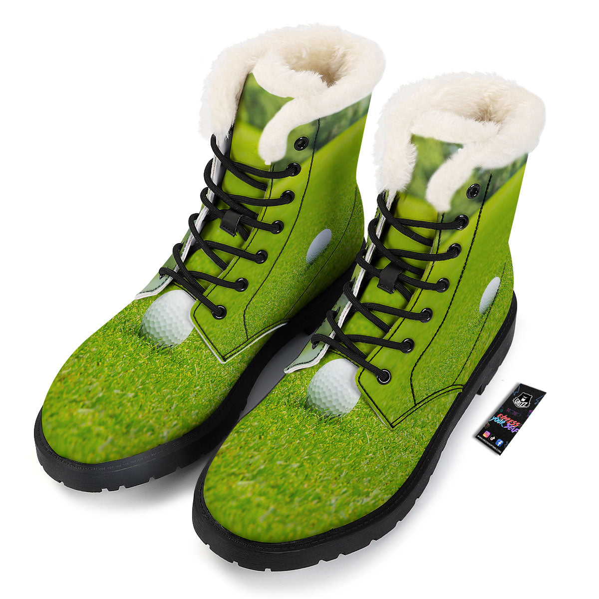 Golf Area Print Winter Boots-grizzshop