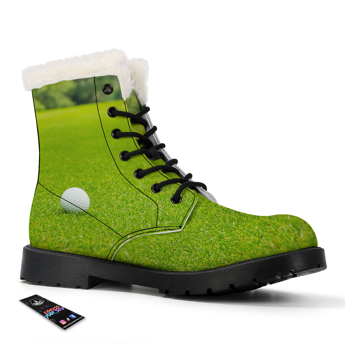Golf Area Print Winter Boots-grizzshop