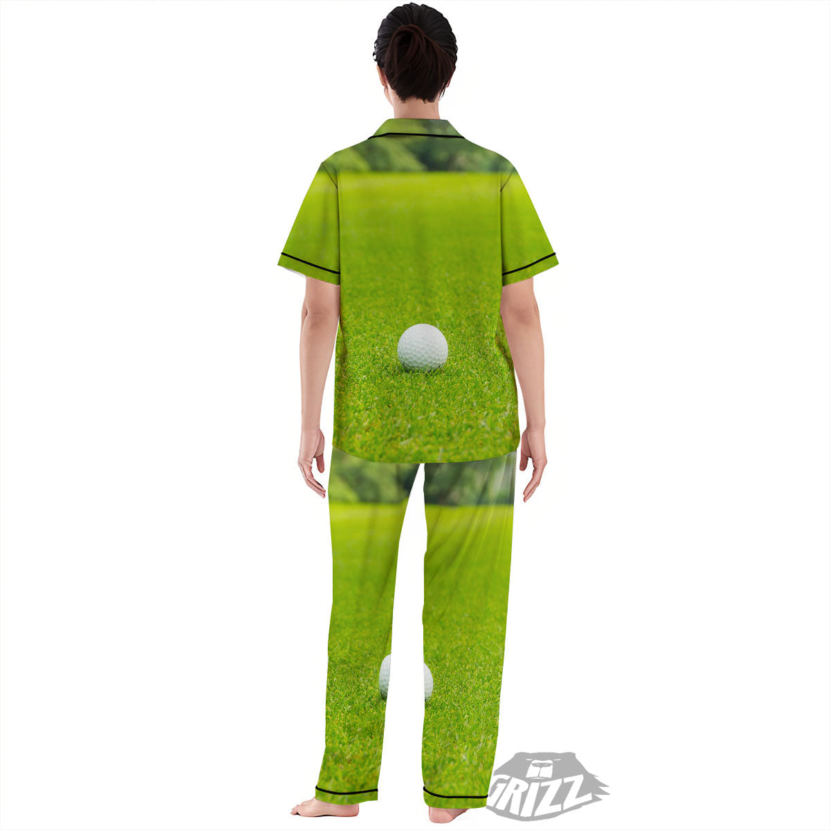 Golf Area Print Women's Pajamas Set-grizzshop