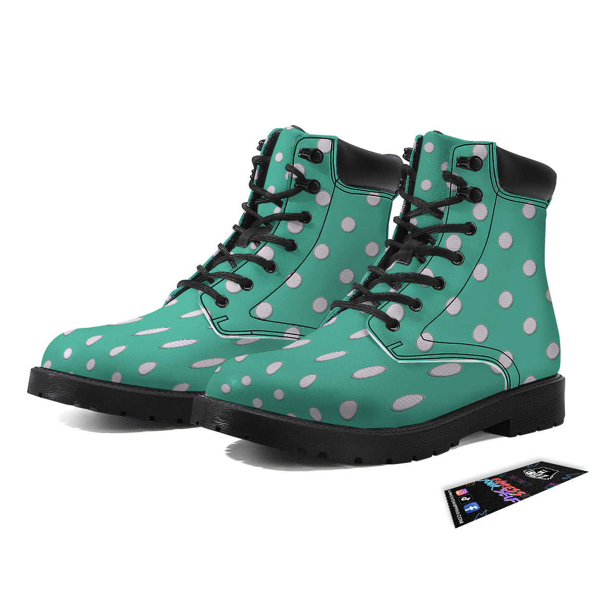 Golf Ball Print Pattern Boots-grizzshop