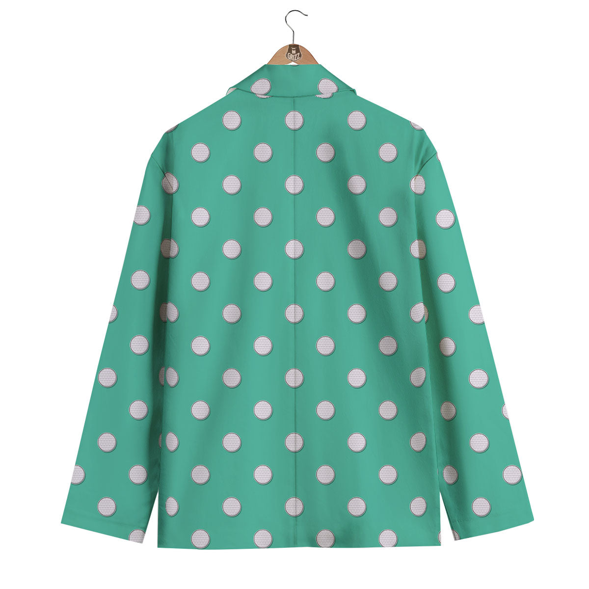 Golf Ball Print Pattern Men's Blazer-grizzshop